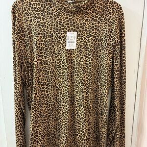 J. Crew Leopard Print Blouse - Brown and Tan